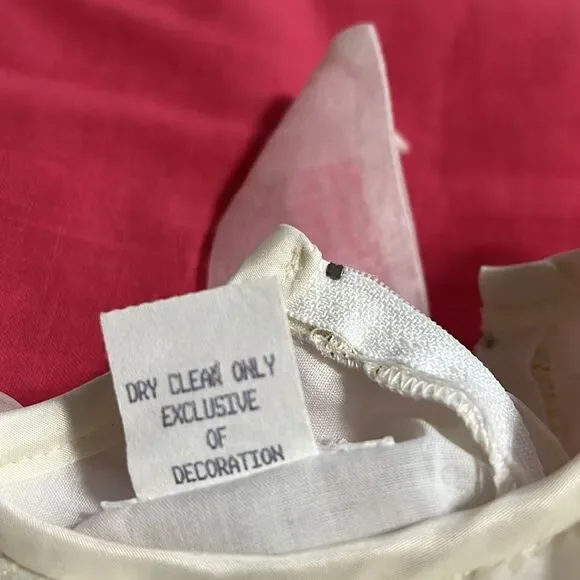 SYLVIA WHYTE for Neiman-Marcus 2T special occasion dress. Ivory, gold and silver - Picture 10 of 10